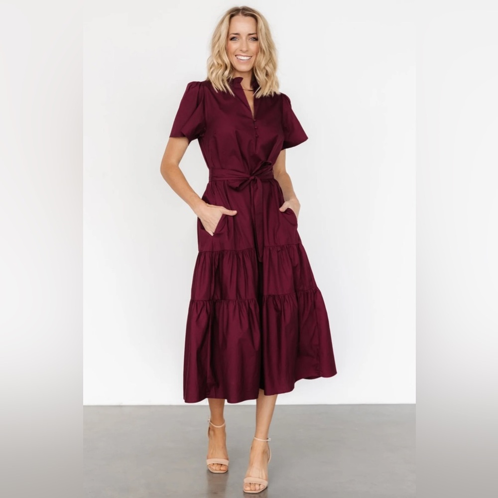 BALTIC BORN providence poplin midi dress